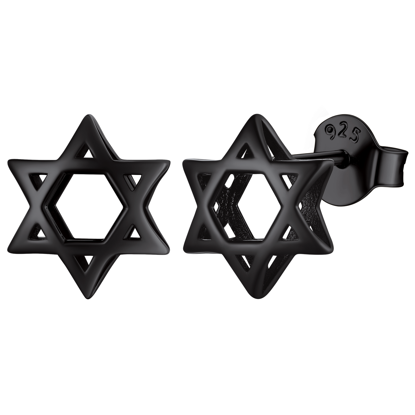 Jewish Star of David Stud Earrings for