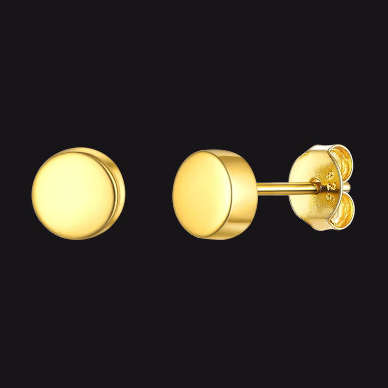 Sterling Silver Dot Stud Earrings for