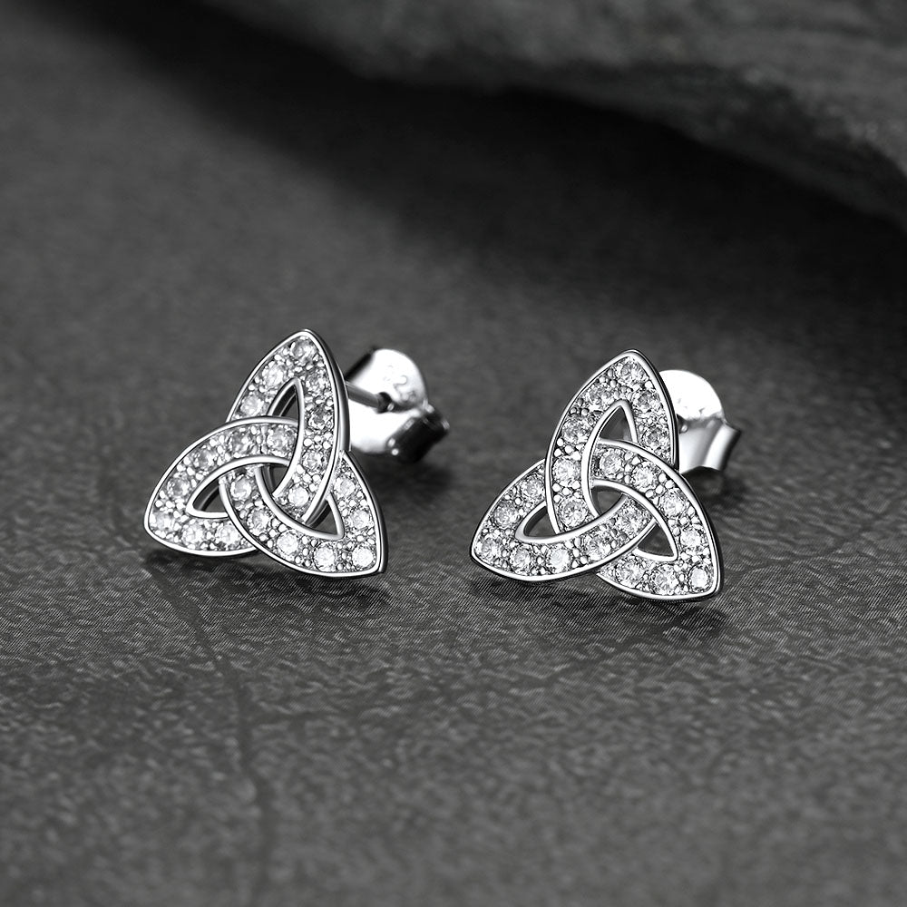Knot Earrings for in Sterling Silver