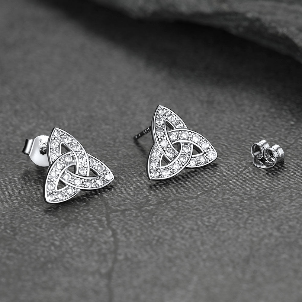 Knot Earrings for in Sterling Silver