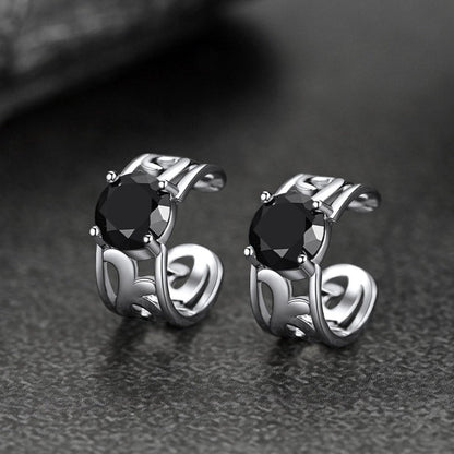 Sterling Silver Celtic Birthstone Ear Cuffs Earrings for