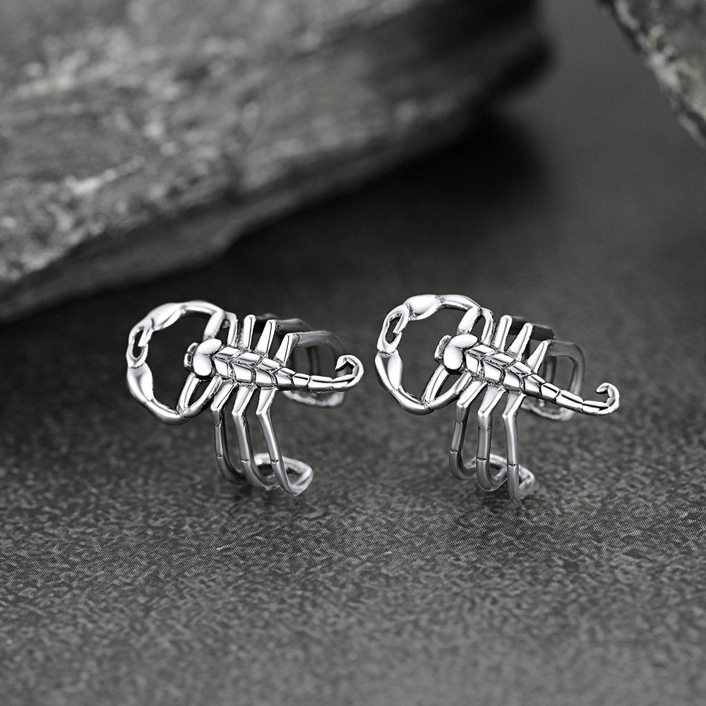 Sterling Silver Scorpion Ear Cuff for