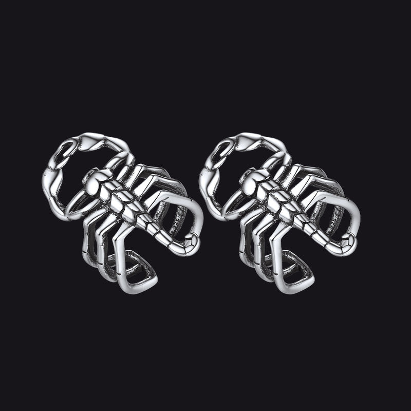 Sterling Silver Scorpion Ear Cuff for
