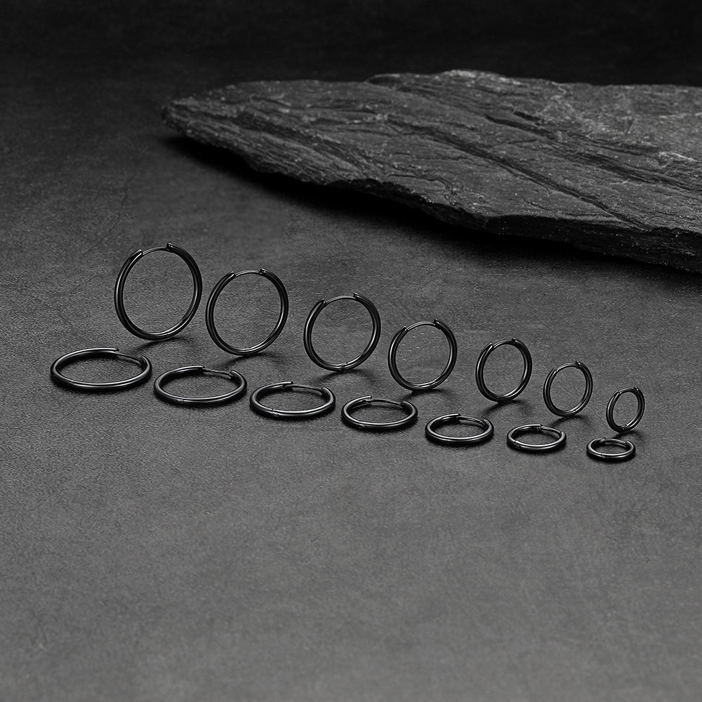 Sterling Silver Hoop Earrings for