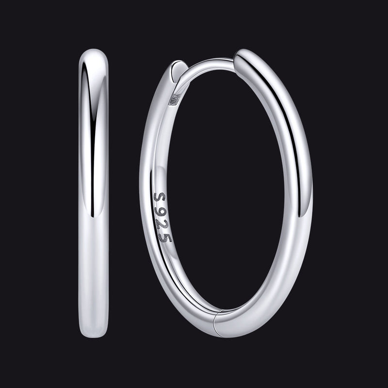 Sterling Silver Hoop Earrings for