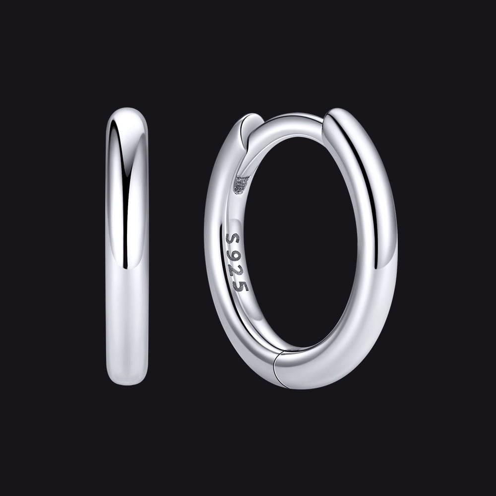 Sterling Silver Hoop Earrings for