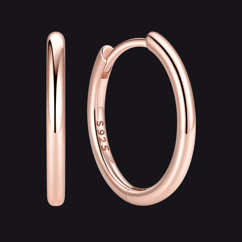 Sterling Silver Hoop Earrings for