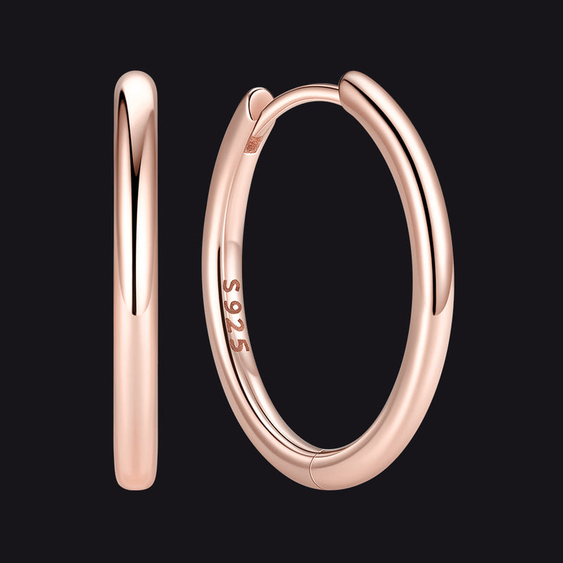 Sterling Silver Hoop Earrings for