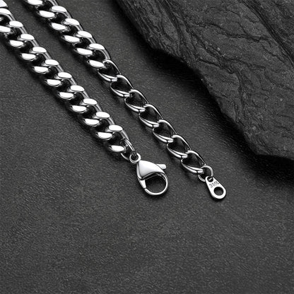 Custom Engraved Name Cuban Link Chain Bracelet for