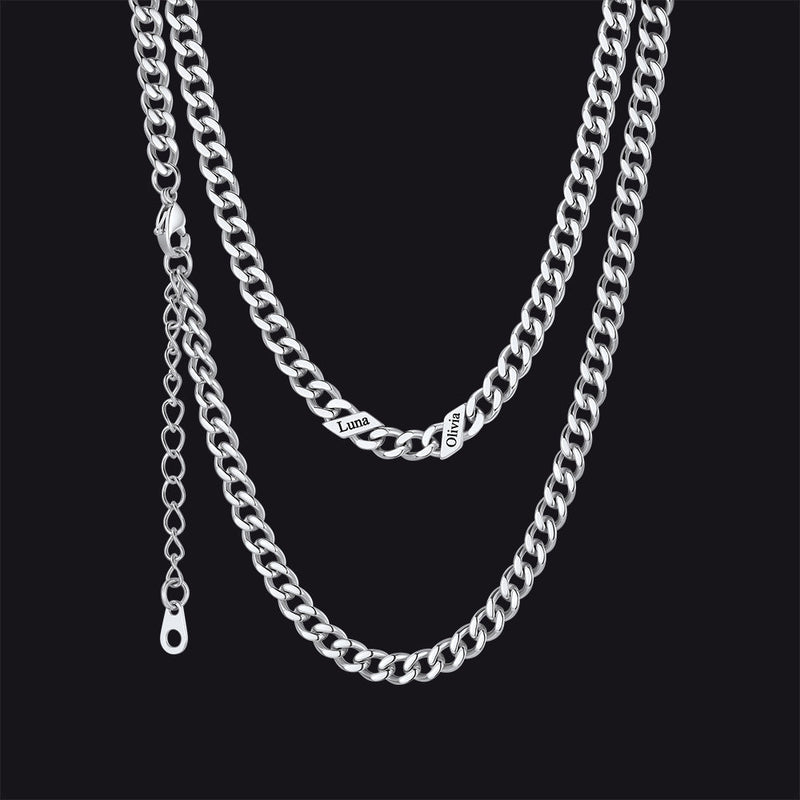 Custom Cuban Link Chains With Names Necklace for , 5/7/9mm Width