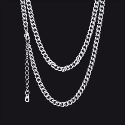 Custom Cuban Link Chains With Names Necklace for , 5/7/9mm Width