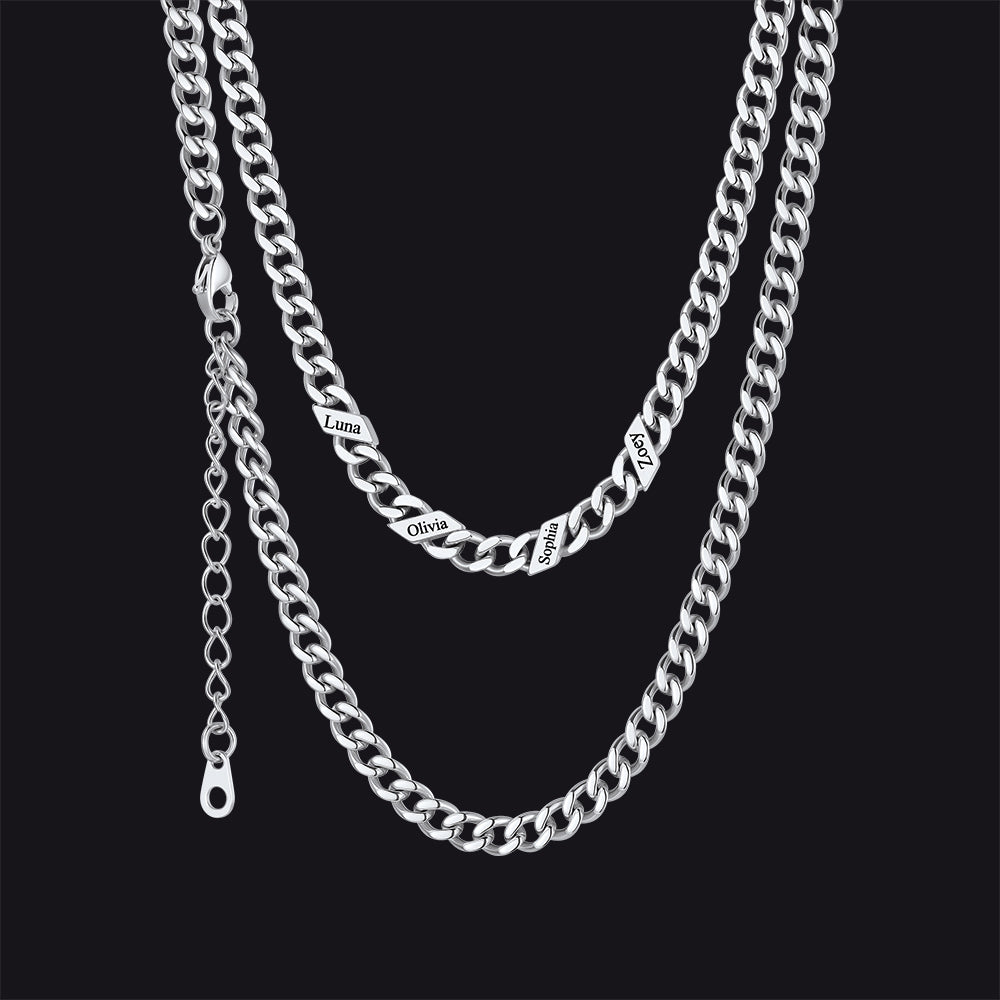 Custom Cuban Link Chains With Names Necklace for , 5/7/9mm Width