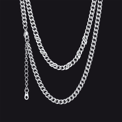 Custom Cuban Link Chains With Names Necklace for , 5/7/9mm Width