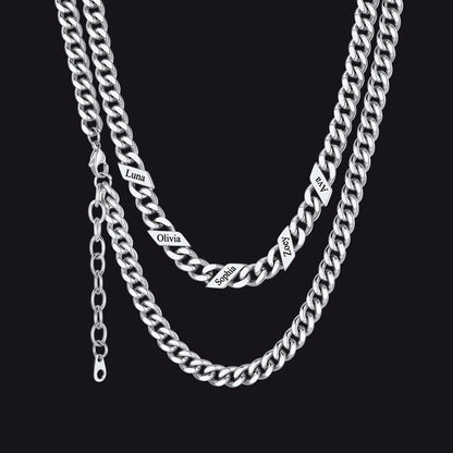 Custom Cuban Link Chains With Names Necklace for , 5/7/9mm Width