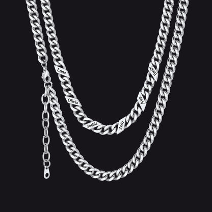 Custom Cuban Link Chains With Names Necklace for , 5/7/9mm Width