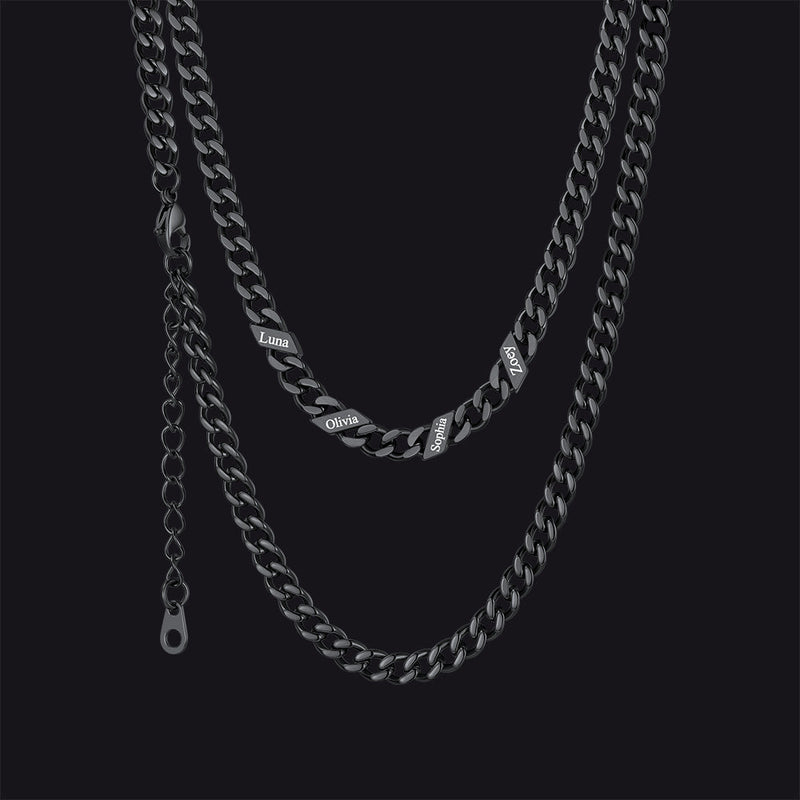 Custom Cuban Link Chains With Names Necklace for , 5/7/9mm Width