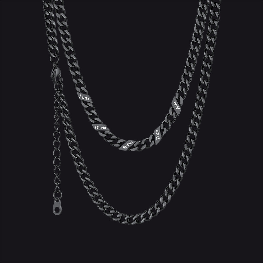Custom Cuban Link Chains With Names Necklace for , 5/7/9mm Width