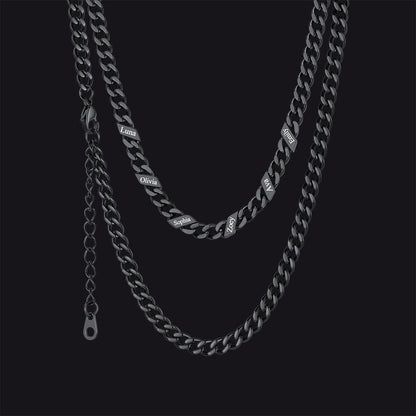 Custom Cuban Link Chains With Names Necklace for , 5/7/9mm Width