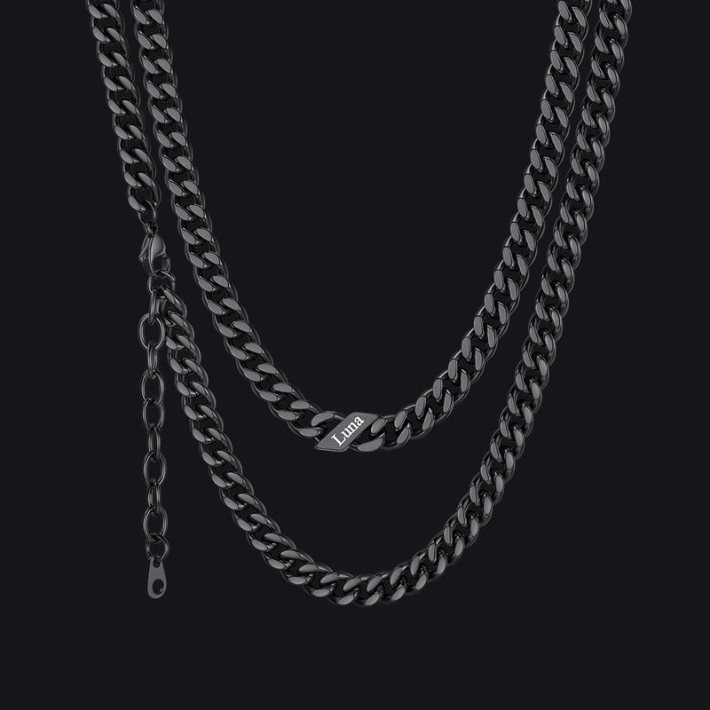 Custom Cuban Link Chains With Names Necklace for , 5/7/9mm Width