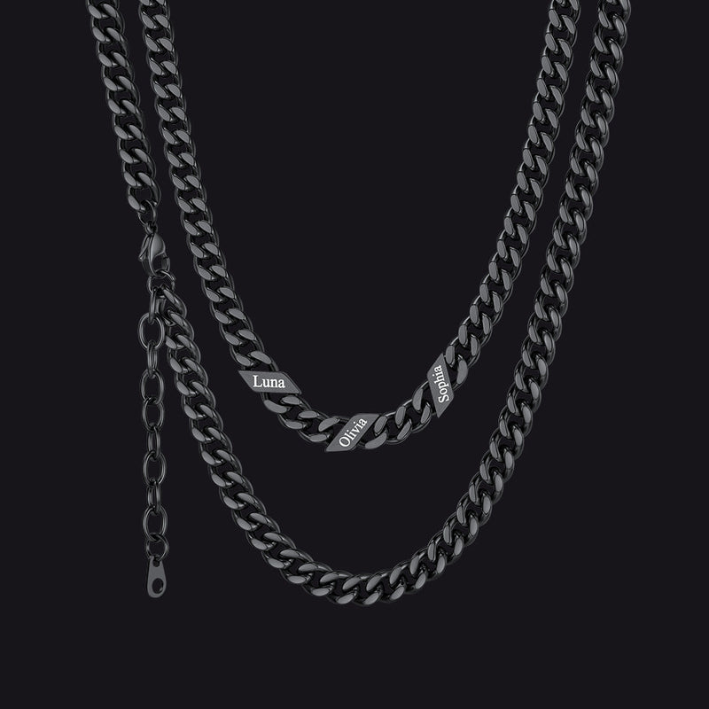 Custom Cuban Link Chains With Names Necklace for , 5/7/9mm Width