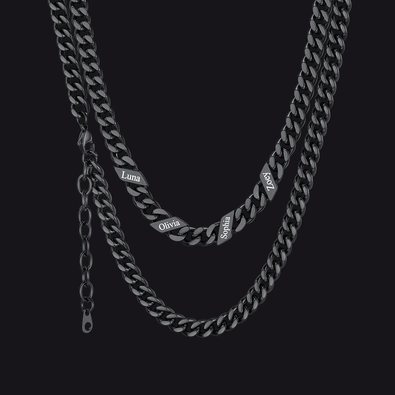 Custom Cuban Link Chains With Names Necklace for , 5/7/9mm Width