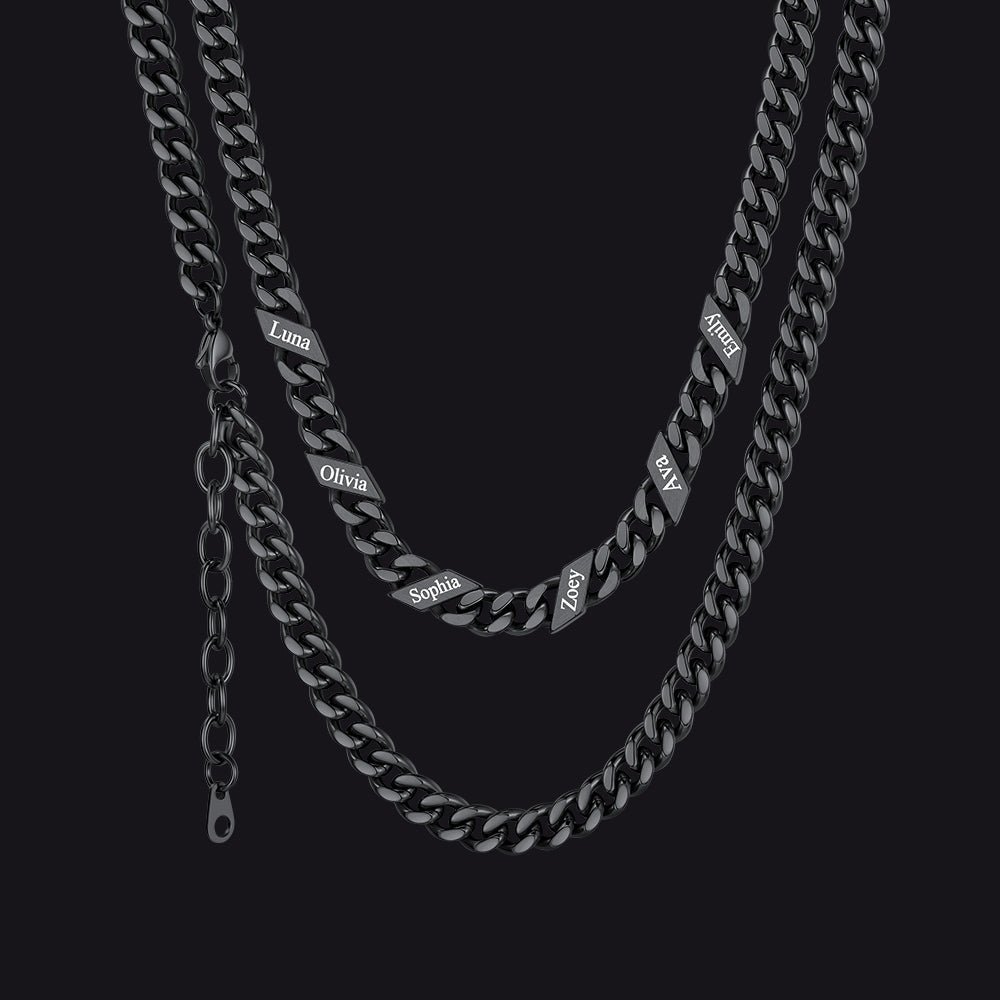 Custom Cuban Link Chains With Names Necklace for , 5/7/9mm Width