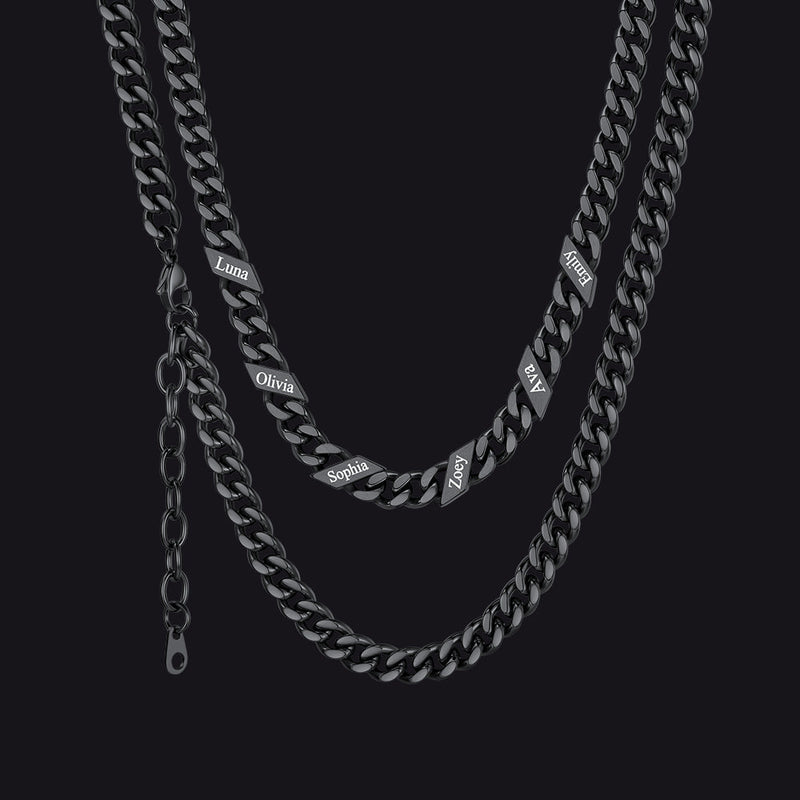 Custom Cuban Link Chains With Names Necklace for , 5/7/9mm Width