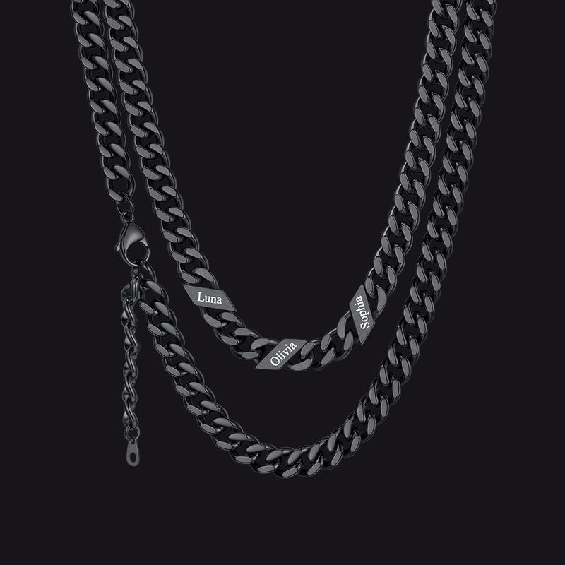 Custom Cuban Link Chains With Names Necklace for , 5/7/9mm Width