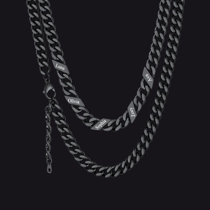 Custom Cuban Link Chains With Names Necklace for , 5/7/9mm Width