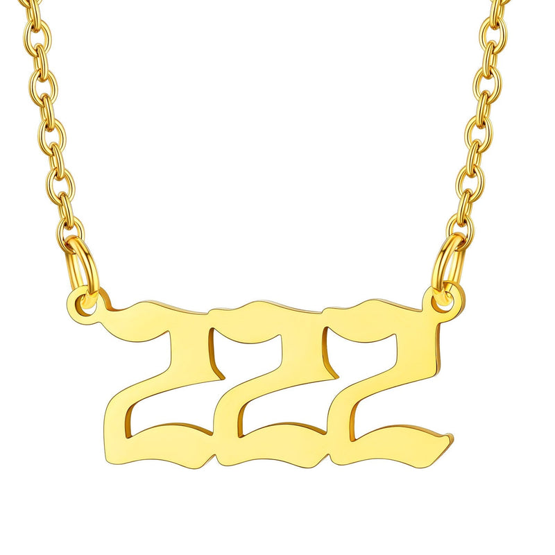 Personalized Angel Number Necklace for