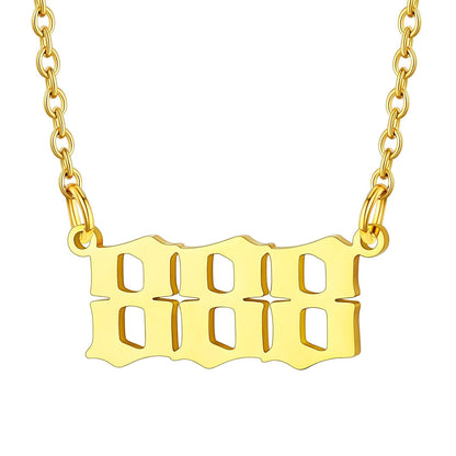 Personalized Angel Number Necklace for