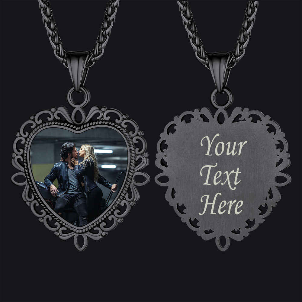 Personalized Heart Picture Necklace for