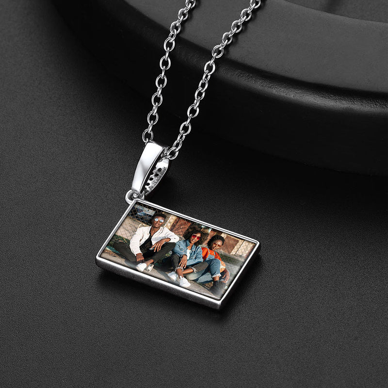 Persoanlised Picture Envelop Love Letter Necklace for With Cz Gifts