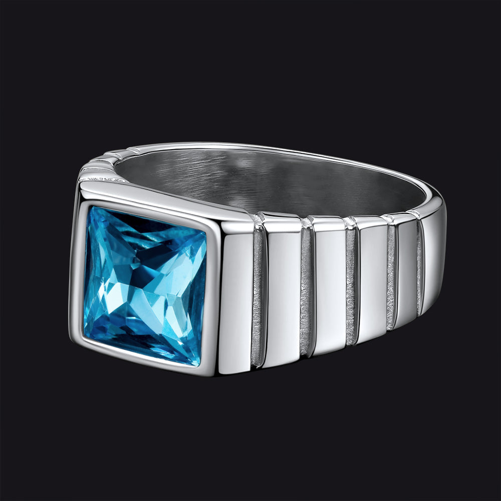 Birthstone Band Ring for