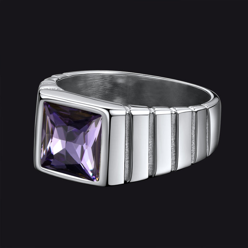 Birthstone Band Ring for
