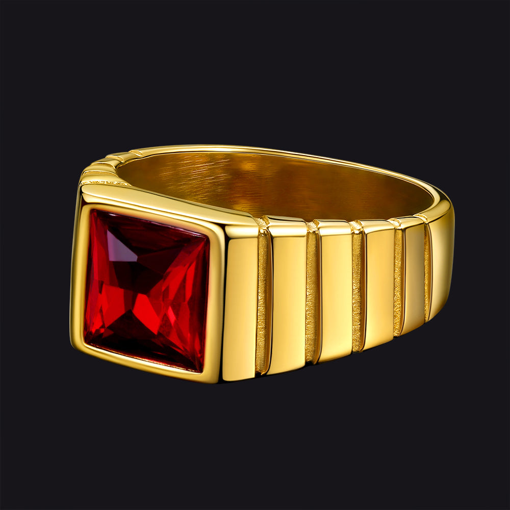 Birthstone Band Ring for