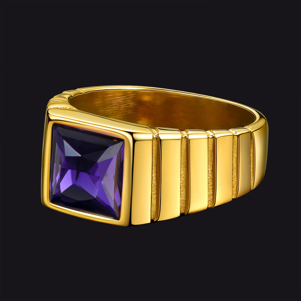 Birthstone Band Ring for