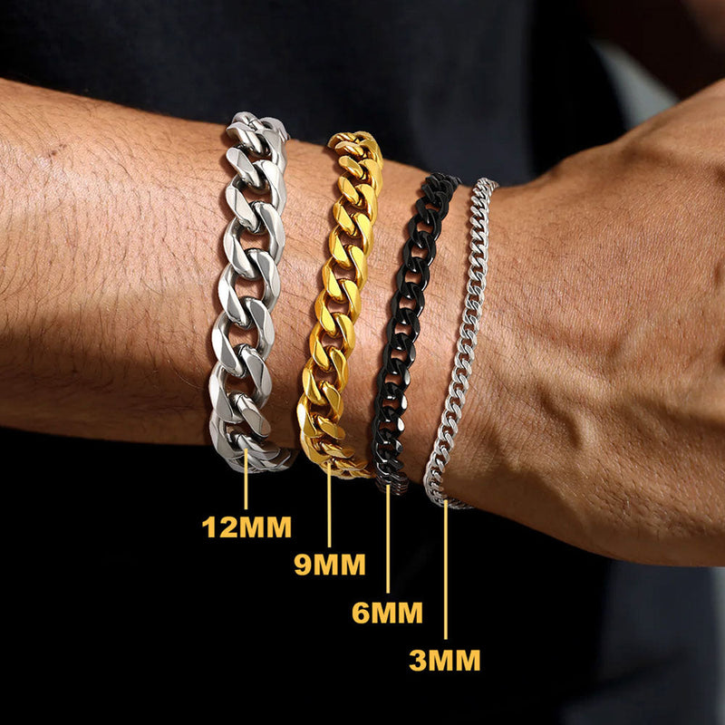 Chunky Cuban Link Chain Bracelets Gift for