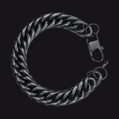 Bold 13mm Cuban Chain Link Bracelet for Stainless Steel