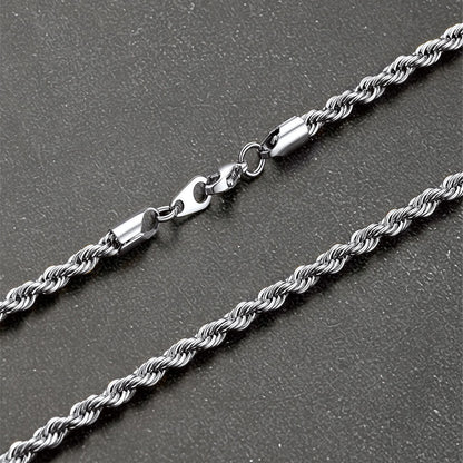 3mm Twisted Rope Link Chain Set for