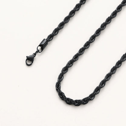 3mm Twisted Rope Link Chain Set for