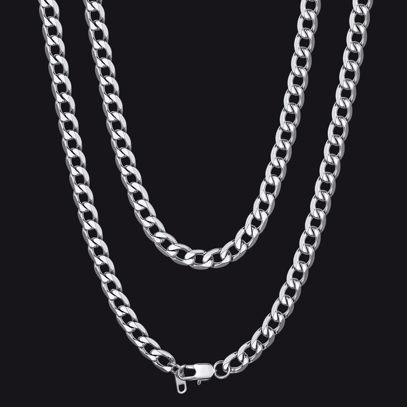 Cuban Link Curb Chain Stainless Steel Necklace for