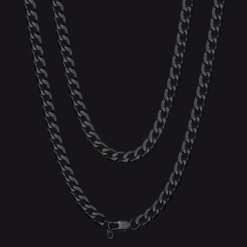 Cuban Link Curb Chain Stainless Steel Necklace for