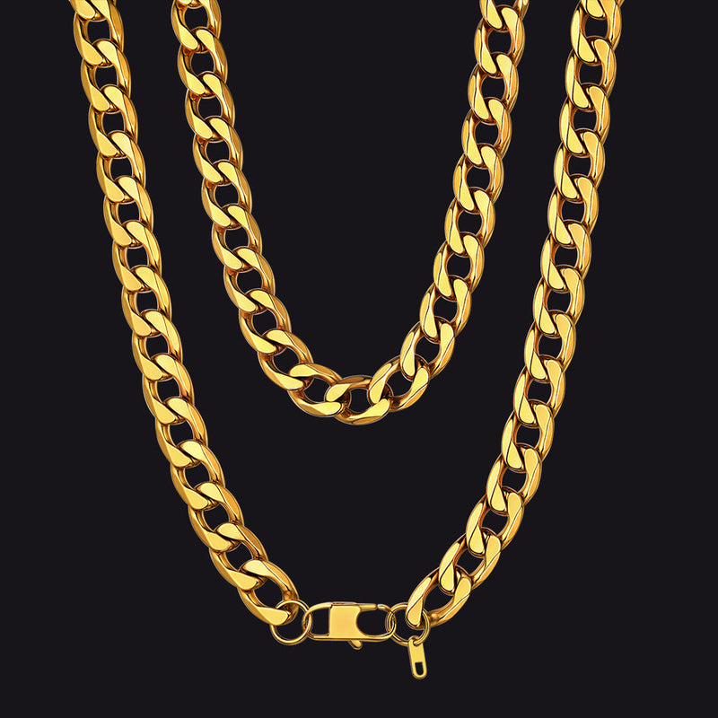 Cuban Link Curb Chain Stainless Steel Necklace for
