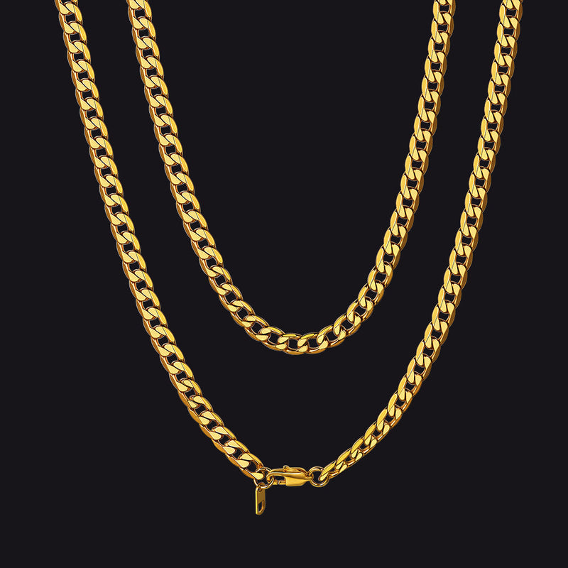Cuban Link Curb Chain Stainless Steel Necklace for
