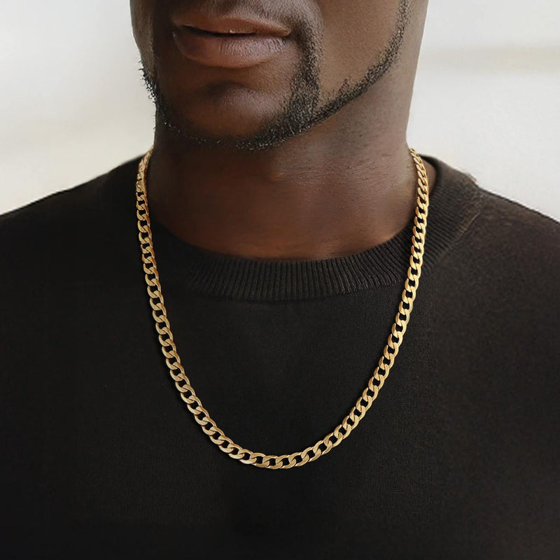 Cuban Link Curb Chain Stainless Steel Necklace for