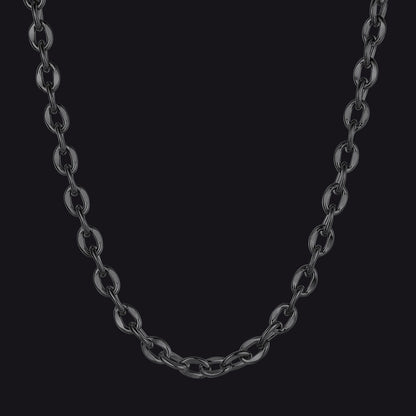 6mm/9mm Width Twisted Rolo Link Chain Necklace for