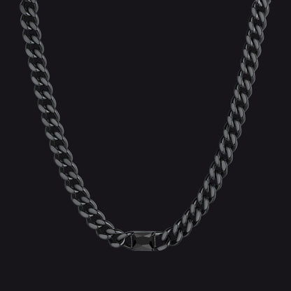 7mm Cuban Link Choker Necklace With Birthstone for