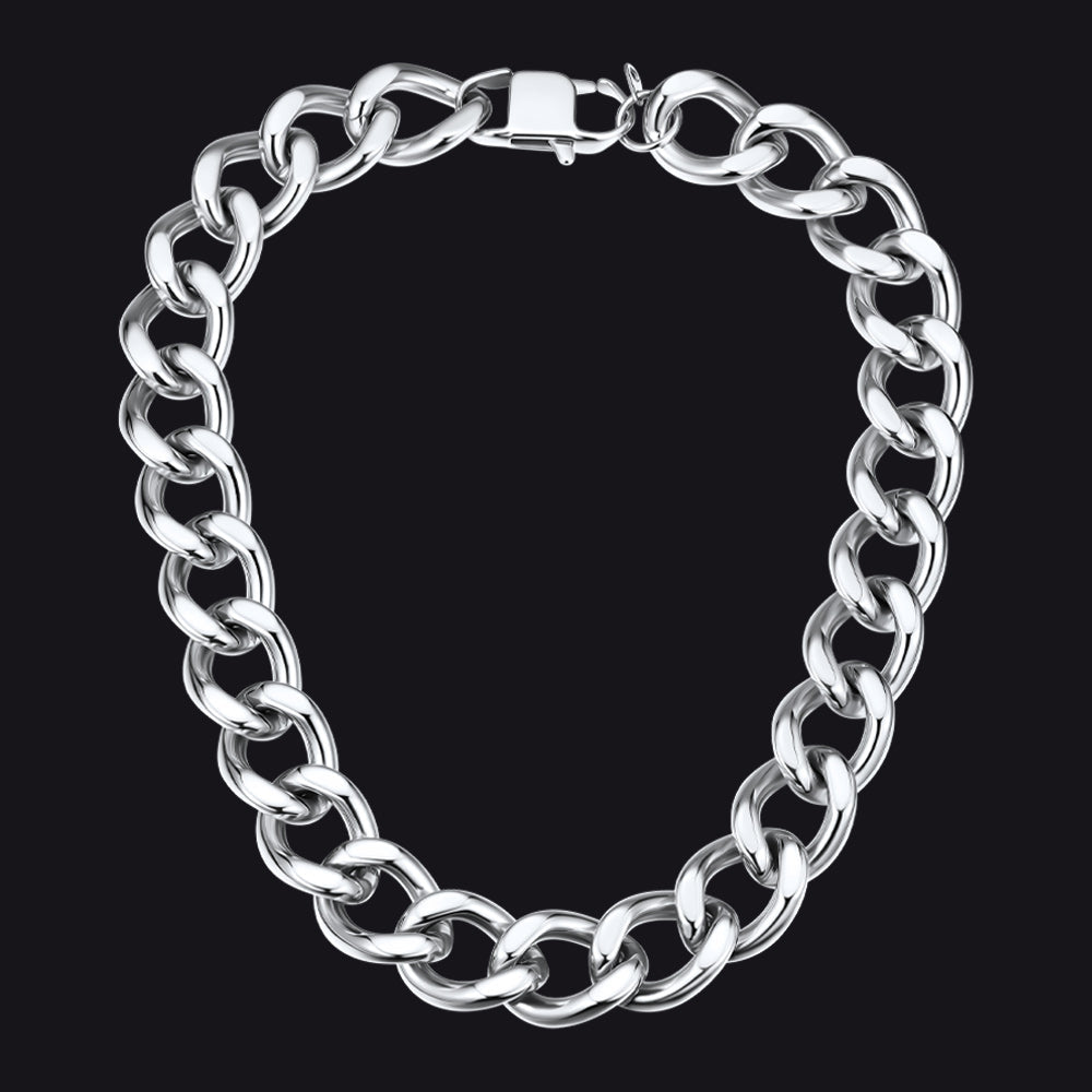 Chunky Cuban Link Chain Necklace for
