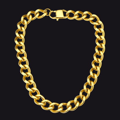 Chunky Cuban Link Chain Necklace for
